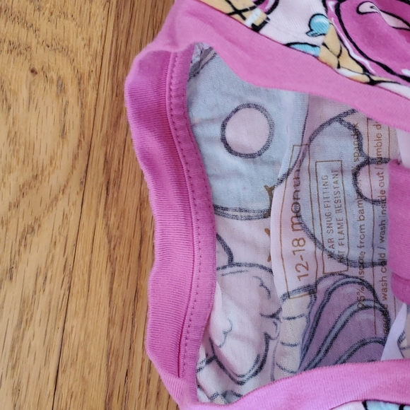 Little Sleepies Pink Sweet Treats Bamboo shorty - Picture 3 of 3